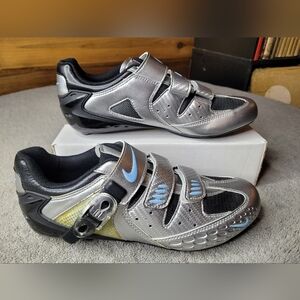 Nike Altea II Plus Cycling Shoes Womens US 10 Chrome Anthracite Flash Blue